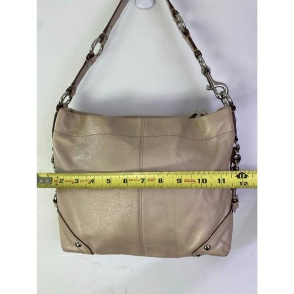 Coach Large Cream Leather Hobo Bag - Picture 2 of 8